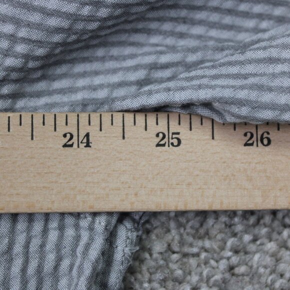 Tailor Vintage Flip Cuff Shirt Mens XL Gray Cotton/Linen Blend L/S Button Down - Picture 13 of 15